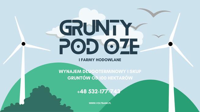 Gotówka od ręki za wynajęcie gruntu od 100 ha - współpraca