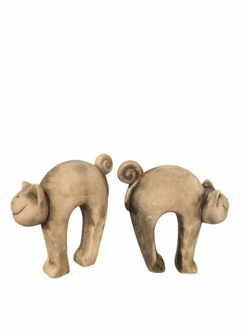 kotek z usmiechem figurka gipsowa kotka