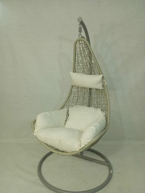 Technorattanowy fotel wiszący ogrodowy różne kolory