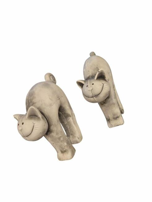 kotek z usmiechem figurka gipsowa kotka