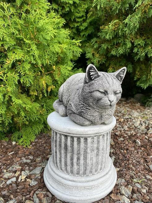 Figurka kota Kot gipsowy dekoracja ogrodowa