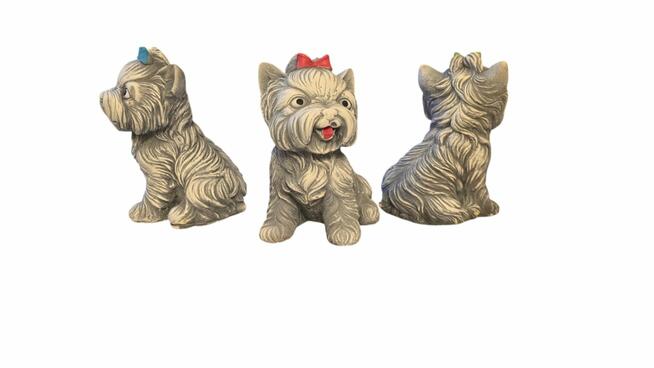 Figurka pieska Piesek z gipsu York