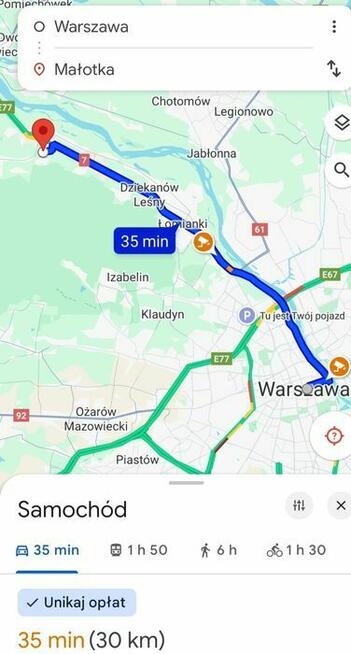 Działka Budowlana Czosnów 30x80 m2/Cząstków Maz. Małotka