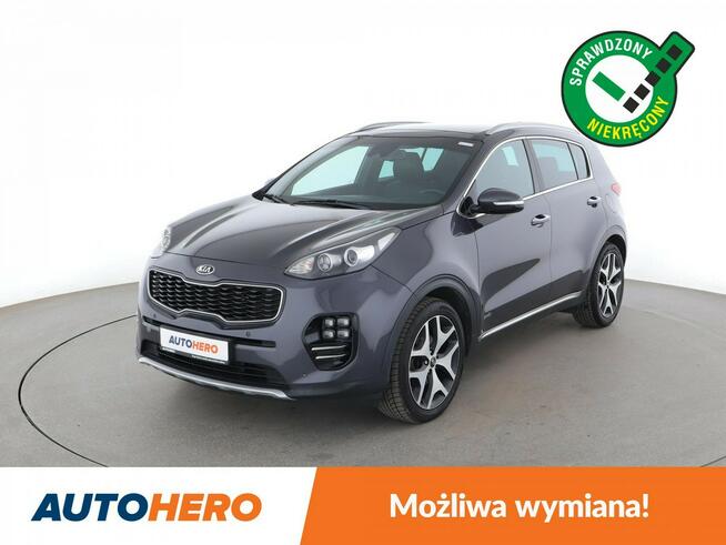 Kia Sportage GT Line, 4x4, skóra, navi, LED, kamera i czujniki parkowania