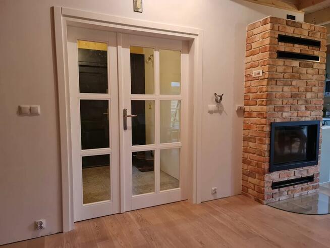 Drzwi drewniane zewnętrzne (wejściowe) i wewnętrzne