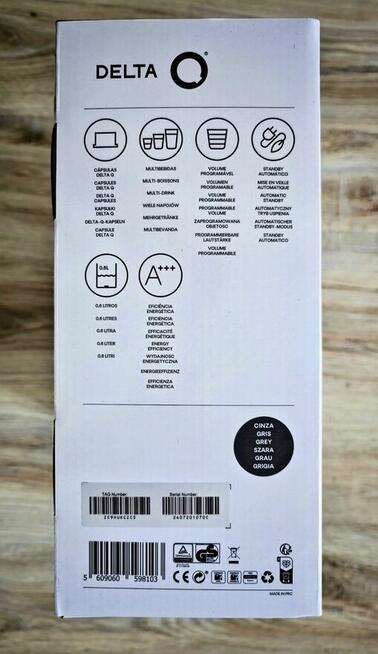 Zestaw Ekspres kapsułkowy Delta Qool Mini + kapsułki 10szt