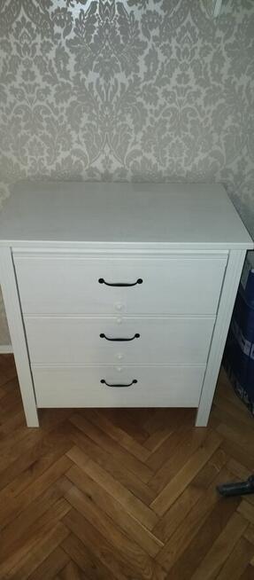 Okazja dwie komody białe , szafka nocna