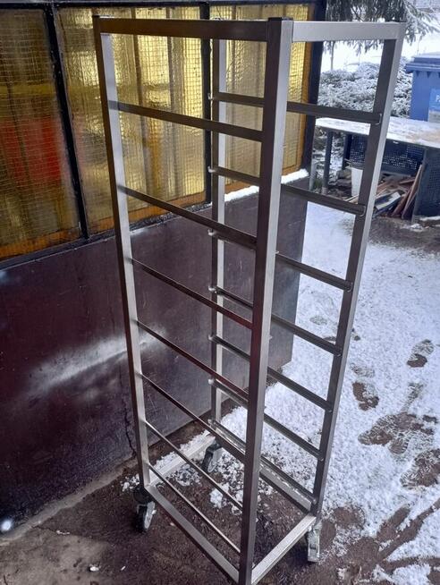 Wózek transportowy stal na kółkach 40x173 wózki gastronomicz