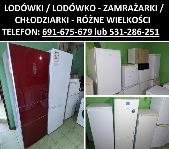 Lodówko-zamrażarki / lodówki - gwarancja/różne wysokości