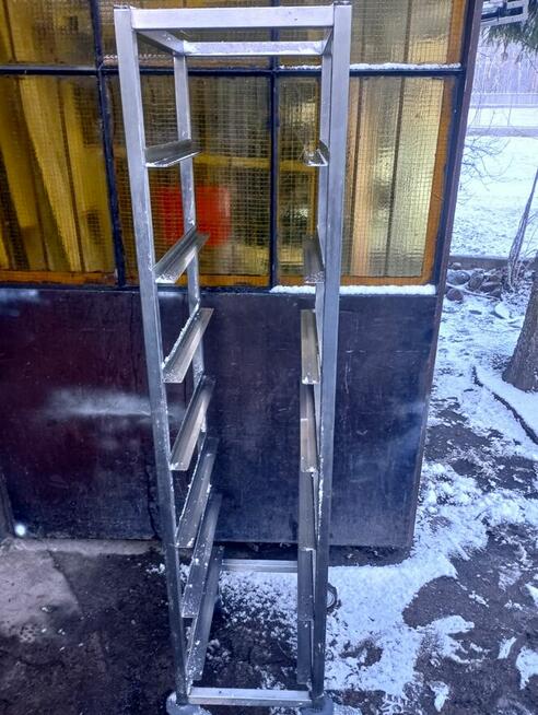 Wózek transportowy stal na kółkach 40x173 wózki gastronomicz