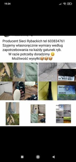 Sieci rybackie wonton żak drgawica