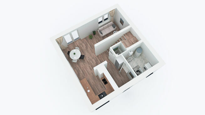 Dom 8 km od granic Kielc z pompom ciepłą