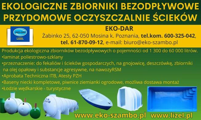 Zbiornik na rsm deszczówkę szambo serwatke Adblue do 30m3