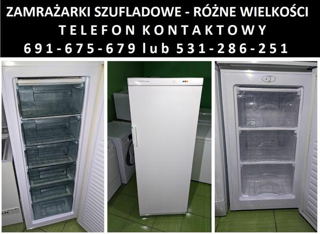 Zamrażarki - SZUFLADOWE - różne wysokości/pojemności