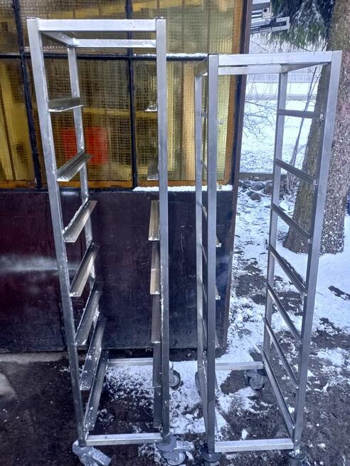 Wózek transportowy stal na kółkach 40x173 wózki gastronomicz