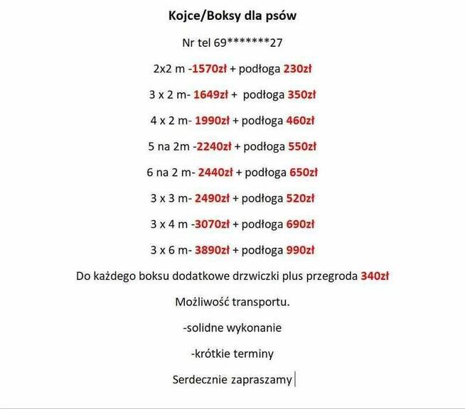 Boxy Kojce dla psów!