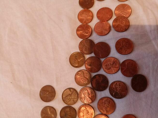 Monety 1 cent 62 sztuk 506 354 060