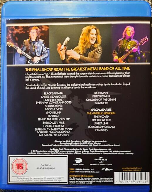 Polecam Album 2 BLU RAY Wspaniały Koncert BLACK SABBA