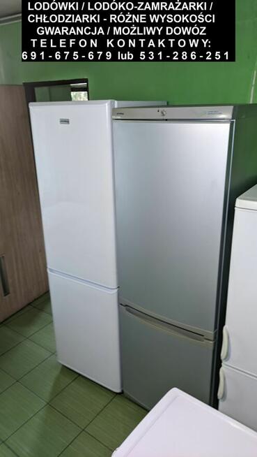 Lodówko-zamrażarki / lodówki - gwarancja/różne wysokości