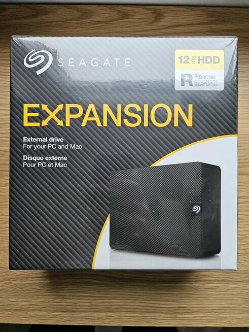 Nowy dysk zewnętrzny 12TB Seagate Expansion Desktop USB 3.2