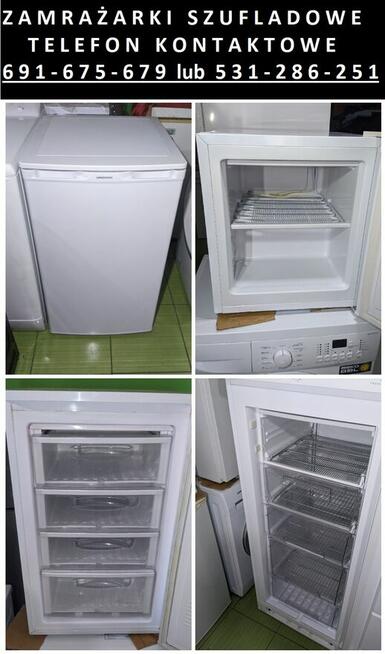 Zamrażarki - SZUFLADOWE - różne wysokości/pojemności
