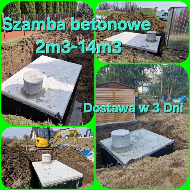 Zbiornik szczelny betonowy 5m3 6m3 7m3 Szybka dostawa