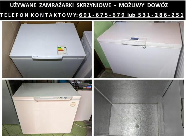 Zamrażarki - SKRZYNIOWE - różne wielkości/pojemności/gwar.