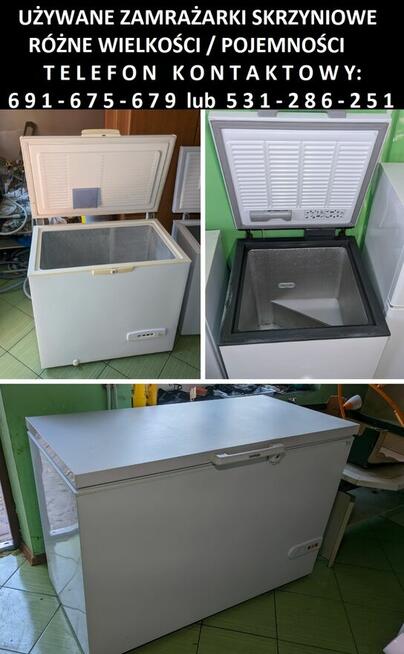 Zamrażarki - SKRZYNIOWE - różne wielkości/pojemności/gwar.