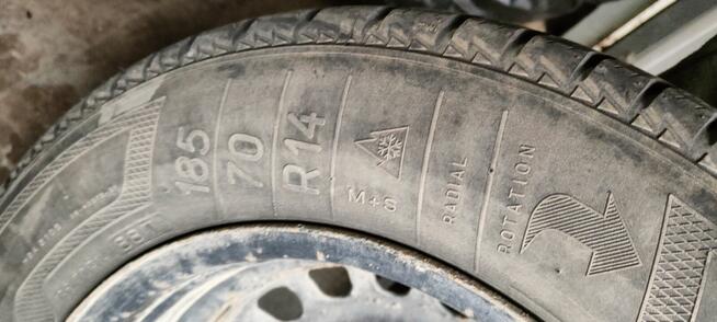 Opony zima Kleber Opel CorsaD 4×100 z felgami stal185 70 R14