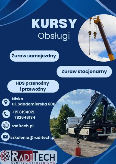 Kurs wózki widłowe, suwnice, podesty, spawanie, SEP i inne