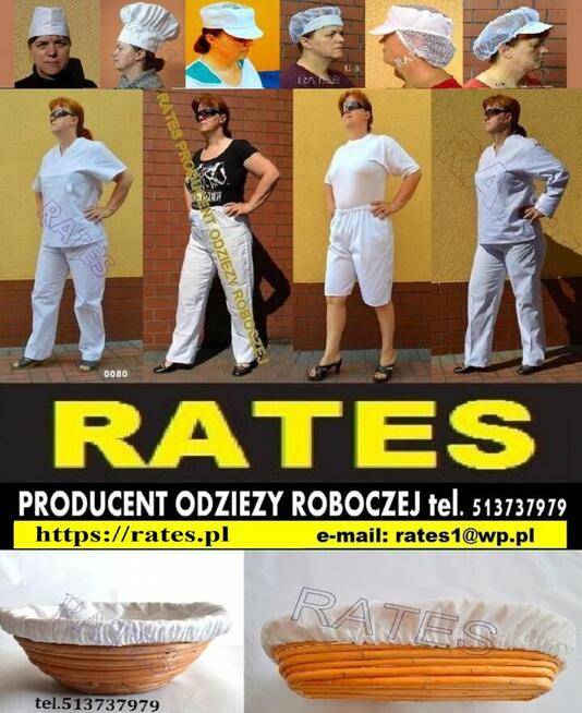 Bluzy piekarskie 100% bawełna cena 25 zł.