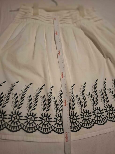 Spódnica ORSAY biała z haftem midi 38 / M