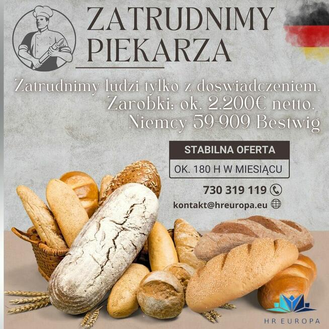 [DE] Piekarz, Niemcy - Umowa/ Zakwaterowanie.