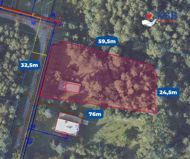 Działka budowlana ul. Las Rzeczki 2356m2