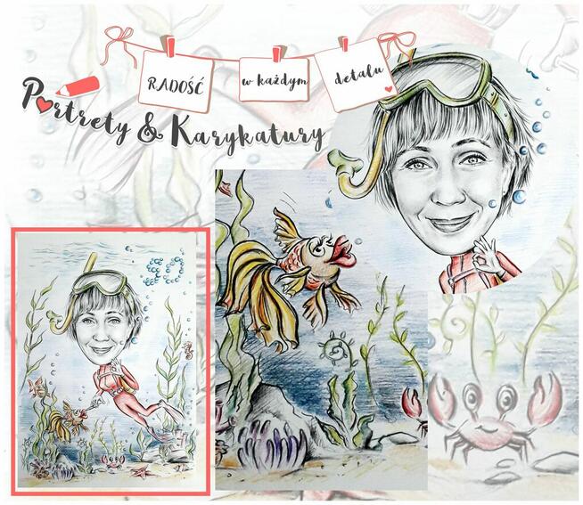 Portret Karykatura super PREZENT urodziny ślub rocznica