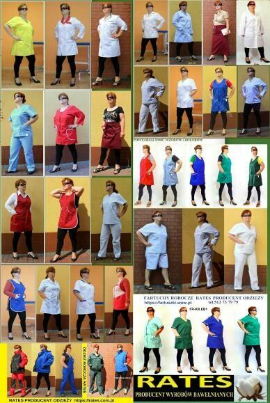 Spodnie piekarskie baw.100% cena 12 zł. Rates.pl