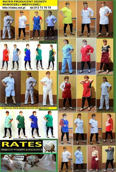 Spodnie piekarskie baw.100% cena 12 zł. Rates.pl