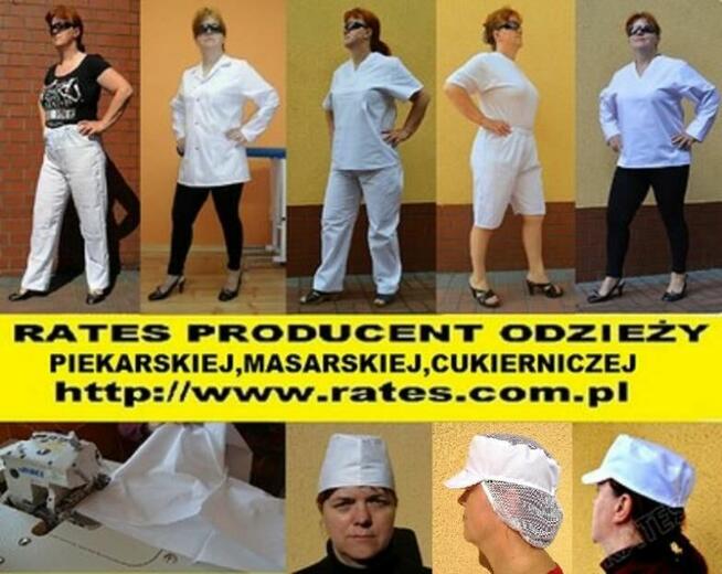 Bluzy piekarskie 100% bawełna cena 25 zł.