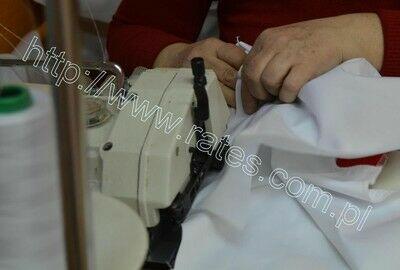 Spodnie piekarskie baw.100% cena 12 zł. Rates.pl