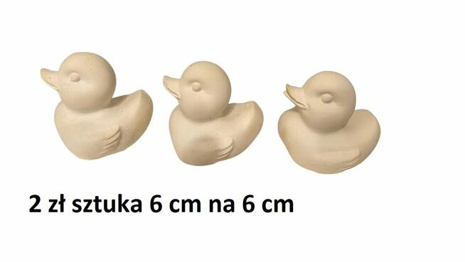 Mini kaczuszka gipsowa kaczka gęs baranek pisanka