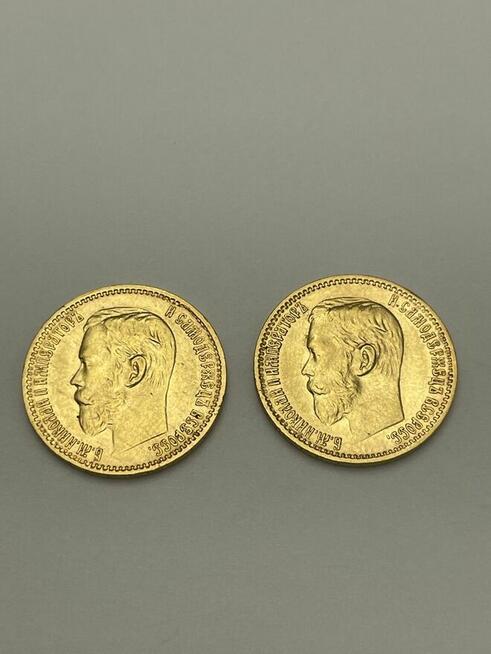 MONETA 5 RUBLI 1898 Oryginalna Złota Car Mikołaj II Świnka