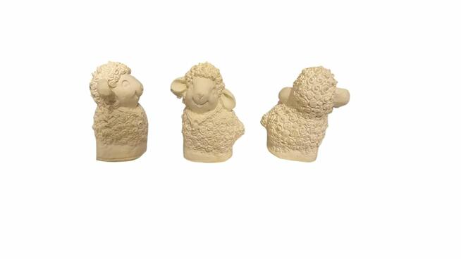 Mini kaczuszka gipsowa kaczka gęs baranek pisanka