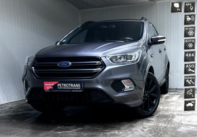 Ford Kuga 2.0 TDCI  / 180KM LED ST-LINE 4x4 Nawigacja Kamera Asystent Parkowania