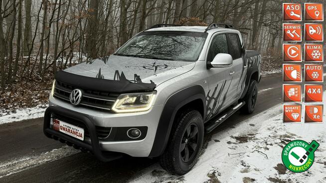 Volkswagen Amarok 2.0tdi 163KM 4x4 ledy bi xenon doinwestowany stan perfect orurowany gw