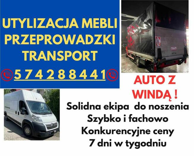 Przeprowadzki Transport Utylizacja Wywóz mebli Łódź Z WINDĄ