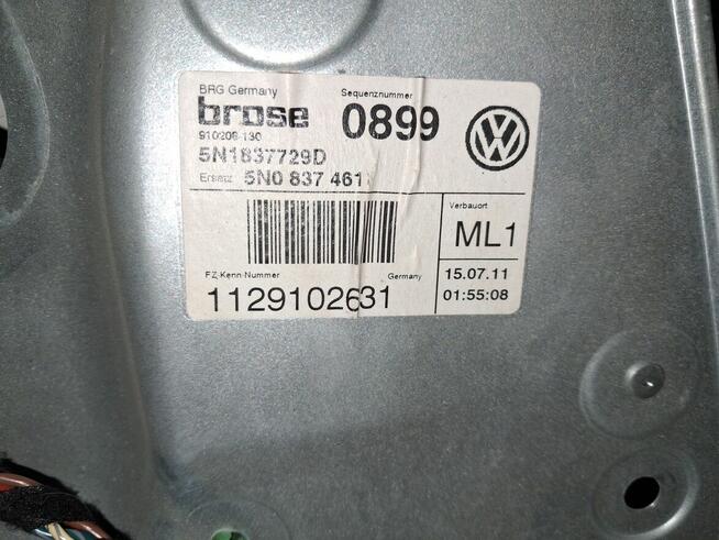 VW Tiguan mechanizm podnośnik szyb lewy prawy