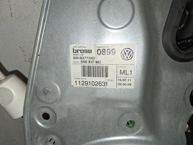 VW Tiguan mechanizm podnośnik szyb lewy prawy