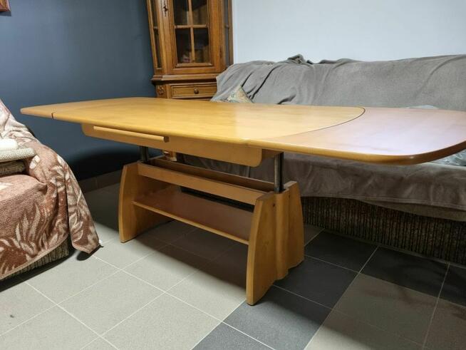 Stolik/ława rozkładana z regulacją wysokości 140-210x80x40-70