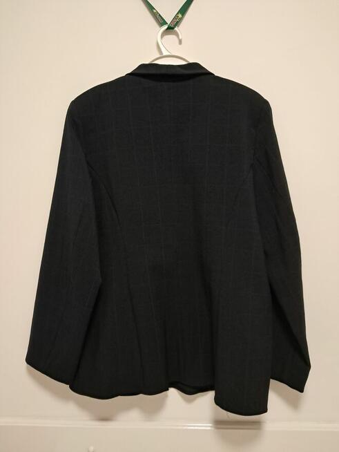 Żakiet ze spódnicą ciemnogranatowy, rozm.46, do sprzedania