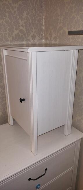 Okazja dwie komody białe , szafka nocna